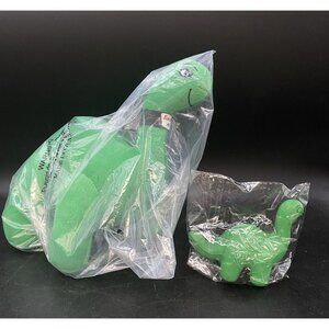 Sinclair Gas Dinosaur Plush Green Dino Stuffed Brontosaurus & Stress Toy NEW